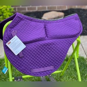 Purple- Ecp contoured English saddle pad